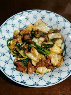鶏ももレバニラ炒め-レシピのメイン写真