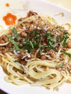 納豆大葉しらす 和風パスタ スパゲティ-レシピのメイン写真