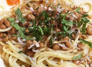 納豆大葉しらす 和風パスタ スパゲティ-レシピのメイン写真