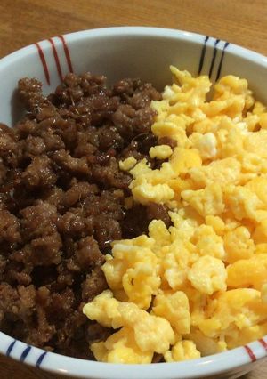 豚ひき肉のそぼろ丼-レシピのメイン写真