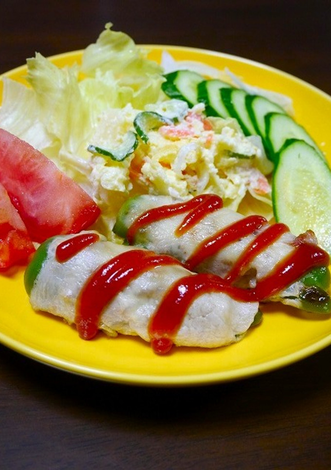 簡単！種ごとピーマンの肉巻き-レシピのメイン写真