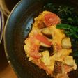 まるしいたけとトマトのオープンオムレツ