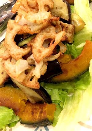 緑黄色野菜の素揚げサラダ-レシピのメイン写真