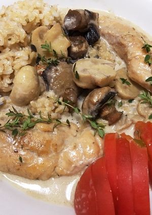 鶏肉のミルクコンソメ煮込ごはん-レシピのメイン写真