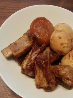 スペアリブと大根と卵の甘酒甘辛煮-レシピのメイン写真
