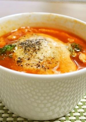 トロトロたまごとブロッコリーのトマト風味-レシピのメイン写真
