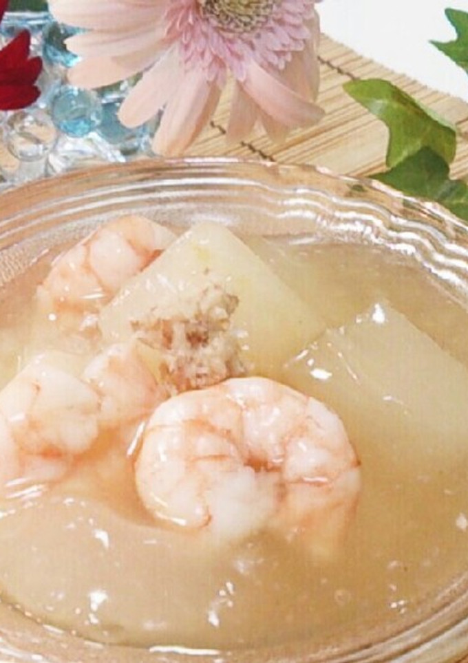 冬瓜と海老の煮物-レシピのメイン写真