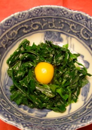 ニラの巣ごもりおひたし-レシピのメイン写真