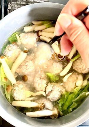 生姜れんこん鶏だんごスープ-レシピのメイン写真