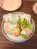野菜たっぷり！えびの生春巻き