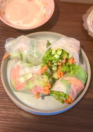 野菜たっぷり！えびの生春巻き-レシピのメイン写真