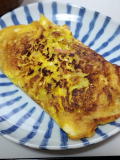 とろろ昆布と紅しょうがを玉子焼きに入れて-レシピのメイン写真