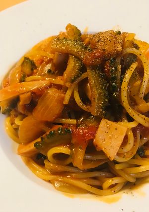魚肉ソーセージ＆ゴーヤーのナポリタン-レシピのメイン写真