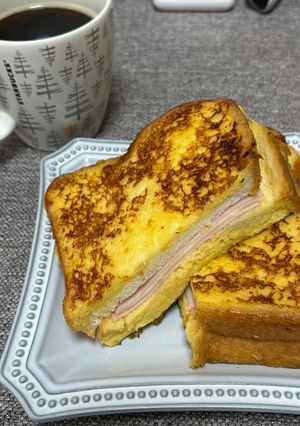 ハムチーズ入りフレンチトースト-レシピのメイン写真