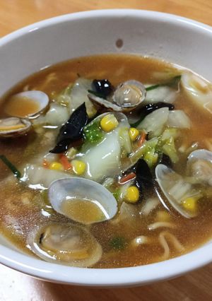 あさり入りあんかけ風味噌ラーメン-レシピのメイン写真