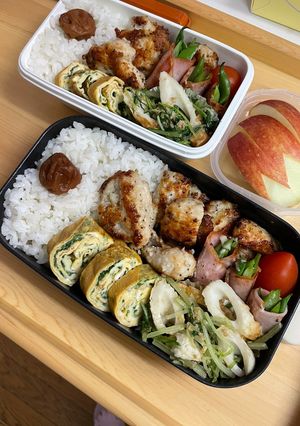 20240926娘ちゃん息子っちのお弁当-レシピのメイン写真