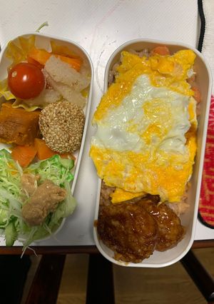 全てレンジオイオーロラ味オムライス弁当-レシピのメイン写真