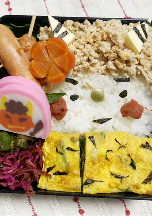 25年1/29ﾖｯﾁｬﾝ☆そぼろ弁当-レシピのメイン写真