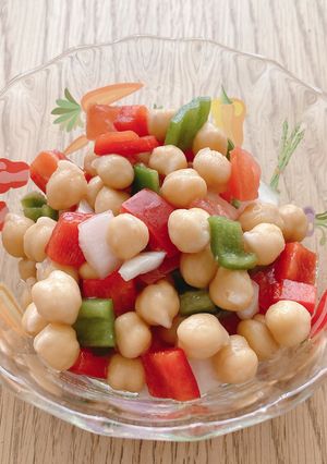 ひよこ豆と夏野菜のサラダ🇪🇸-レシピのメイン写真