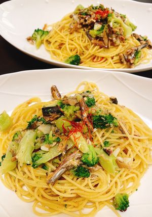 ししゃものオイルパスタ-レシピのメイン写真
