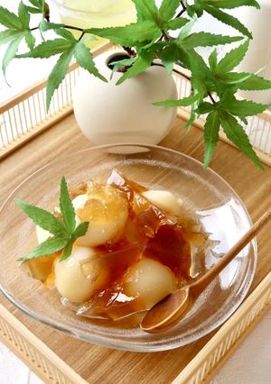 白玉粉でつくる♪みたらし団子寒天-レシピのメイン写真