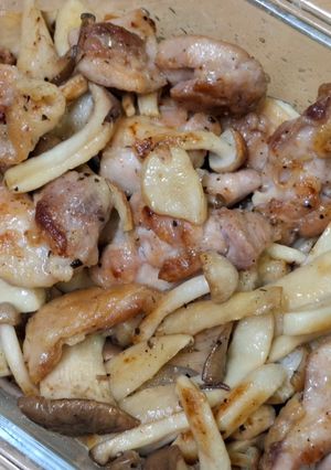 鶏もも肉ときのこの炒め物-レシピのメイン写真