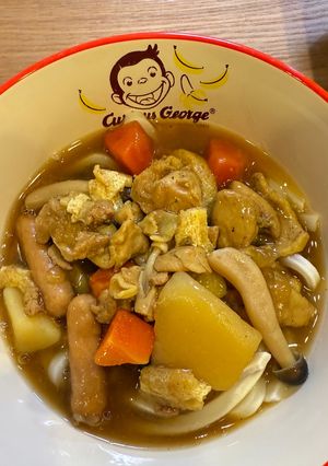 レトルトカレーで5歳喜ぶカレーうどん-レシピのメイン写真