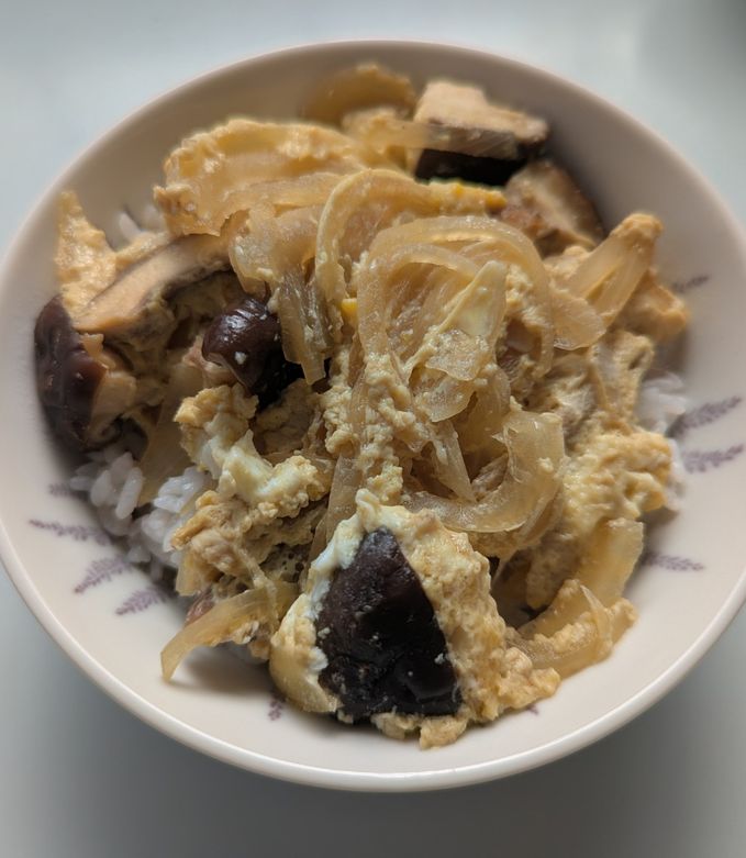 椎茸でかんたん親子丼-レシピのメイン写真