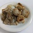 里芋とまいたけの味噌マヨネーズ炒め