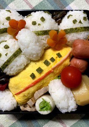 6/28さよならパンダおにぎり弁当-レシピのメイン写真