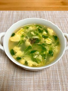 家計応援✨豆苗とたまごのスープ-レシピのメイン写真