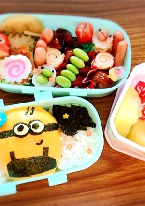 3Dミニオンキャラ弁/保存用-レシピのメイン写真
