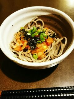 韓国風?おつまみお蕎麦-レシピのメイン写真