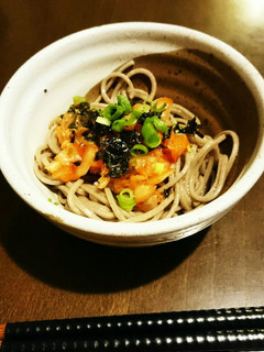 韓国風?おつまみお蕎麦-レシピのメイン写真