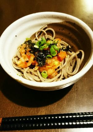 韓国風？おつまみお蕎麦-レシピのメイン写真