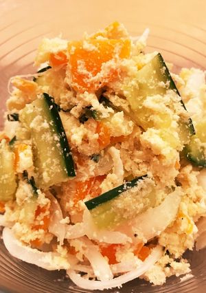 レンジで簡単！絶品♪節約おからサラダ-レシピのメイン写真