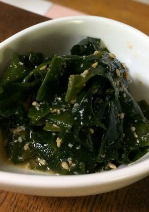５分で出来る！生わかめのごまポン酢和え♪-レシピのメイン写真
