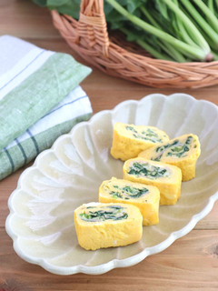 お弁当に♪ほうれん草とベーコンの卵焼き-レシピのメイン写真