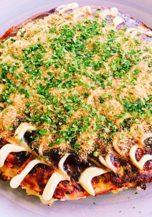 350g野菜入ベビーホタテのお好み焼き-レシピのメイン写真