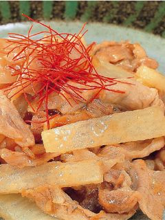 長芋と豚肉のにんにく炒め-レシピのメイン写真