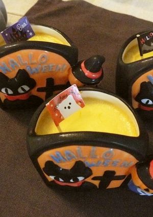 ハロウィンに！かぼちゃプリン-レシピのメイン写真
