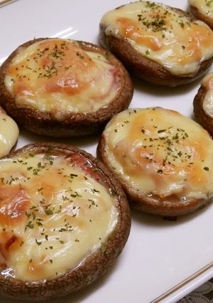しいたけのベーコンチーズ焼き-レシピのメイン写真