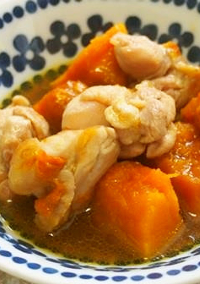 もも肉とかぼちゃの煮物♪煮るのは10分!-レシピのメイン写真
