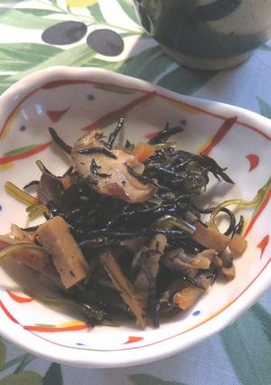 海外旅簡単和食　7目ヒジキ（乾燥食材で）-レシピのメイン写真