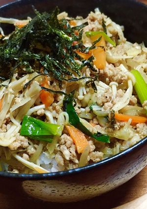 焼肉のタレで簡単♡節約！豚ひき丼♡-レシピのメイン写真
