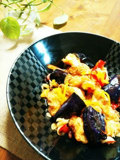 調味料2つだけ☆鶏胸肉と茄子の南蛮漬け-レシピのメイン写真
