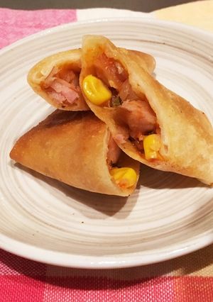 子供が喜んで食べる！ピザ風春巻き♡-レシピのメイン写真