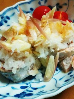 鯖缶おろし乗せ(減塩&ダイエットレシピ)-レシピのメイン写真