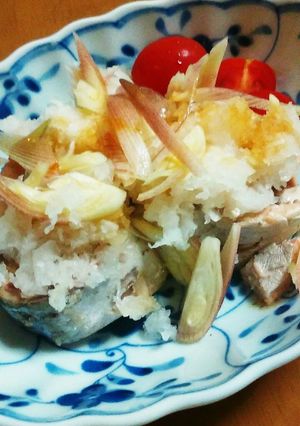 鯖缶おろし乗せ(減塩＆ダイエットレシピ)-レシピのメイン写真