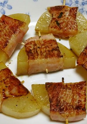 大根のベーコン巻き(メープル醤油味)-レシピのメイン写真
